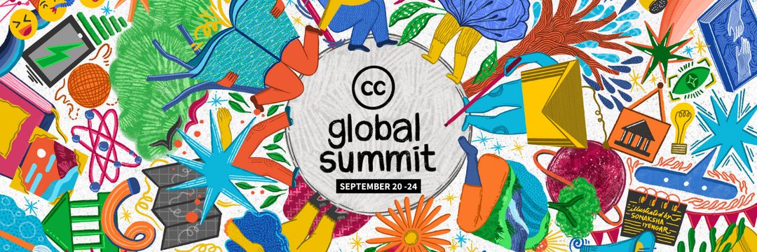 afiche de la cumbre global de creative commons